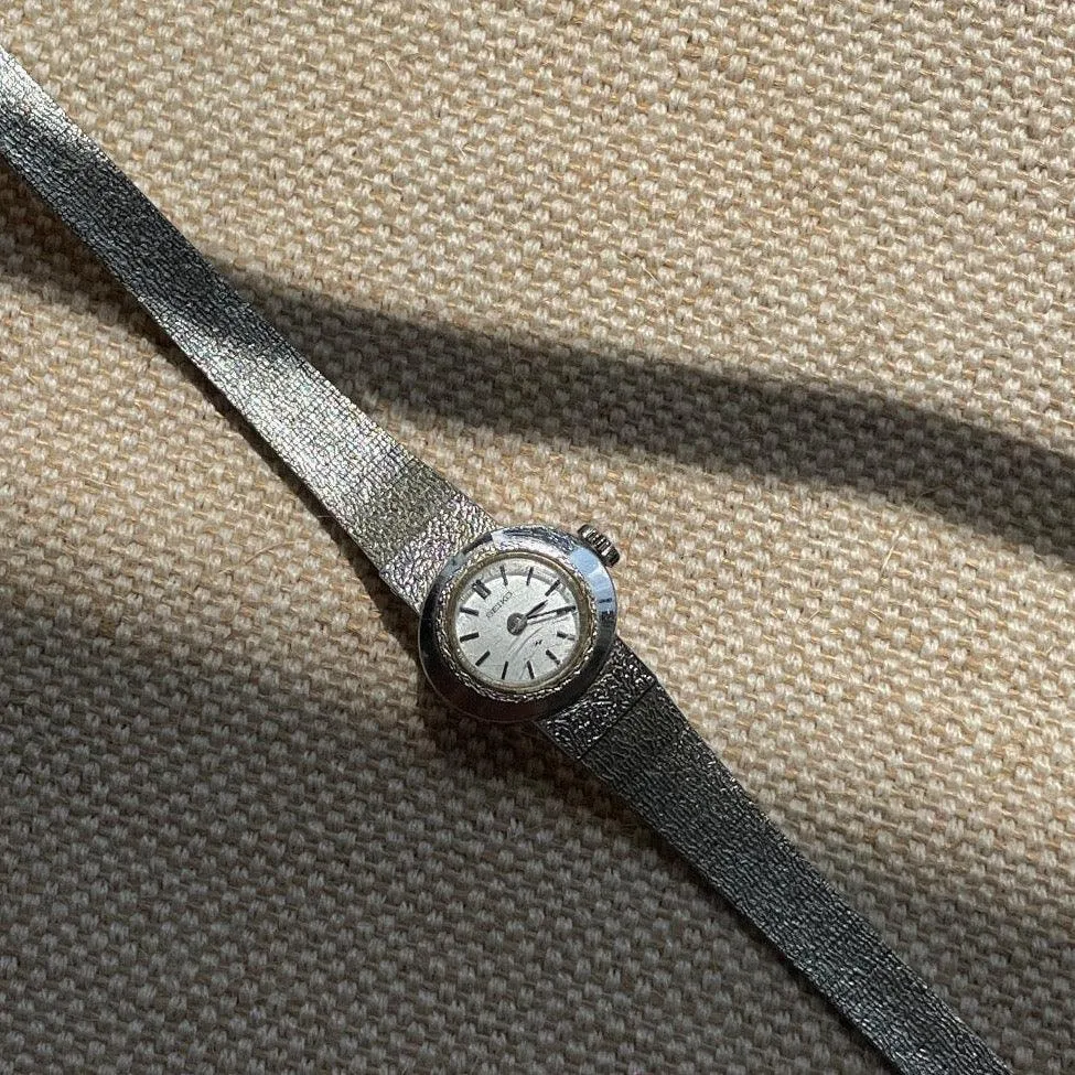 Vintage 1950s Seiko silver tone cocktail watch