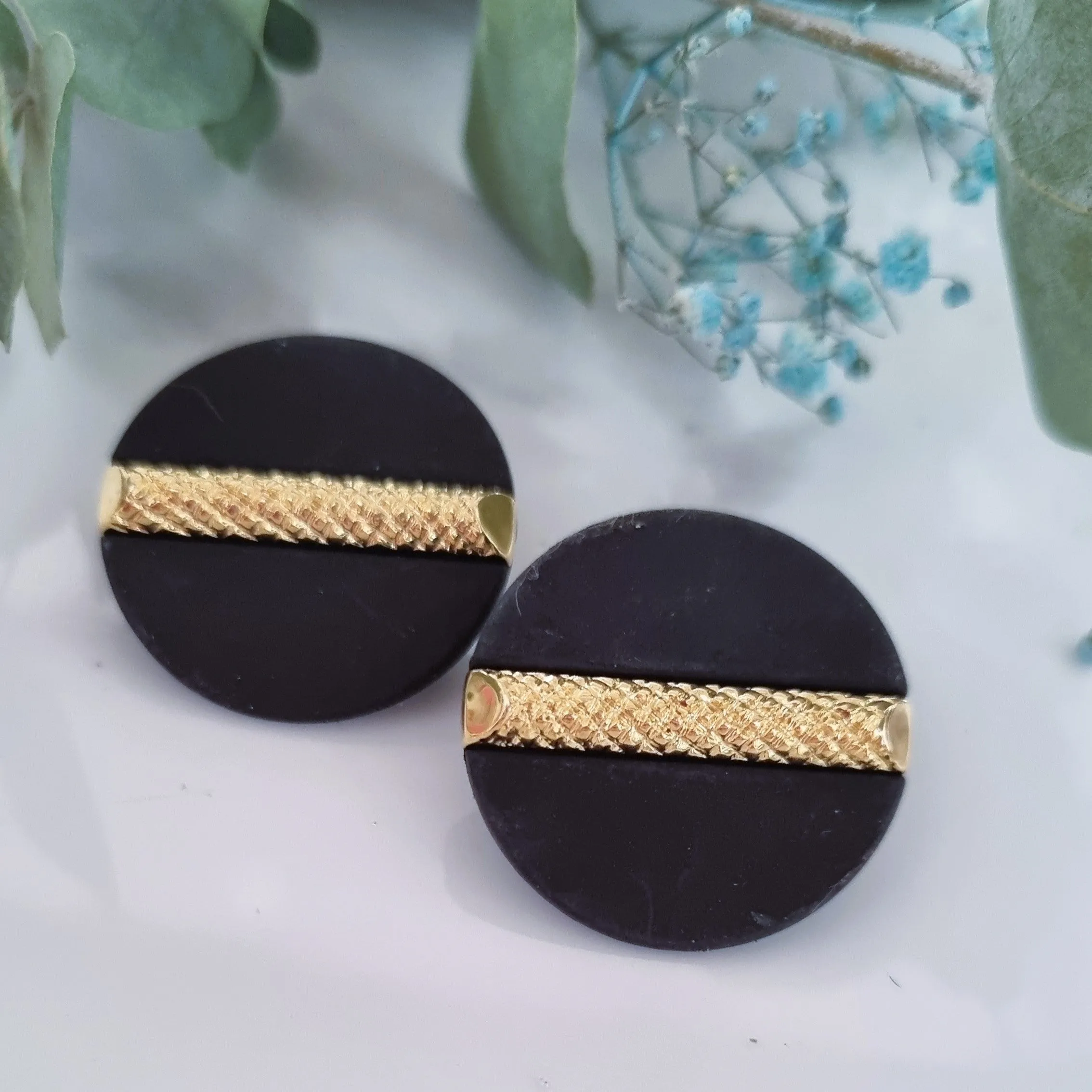 Vintage earrings - Black