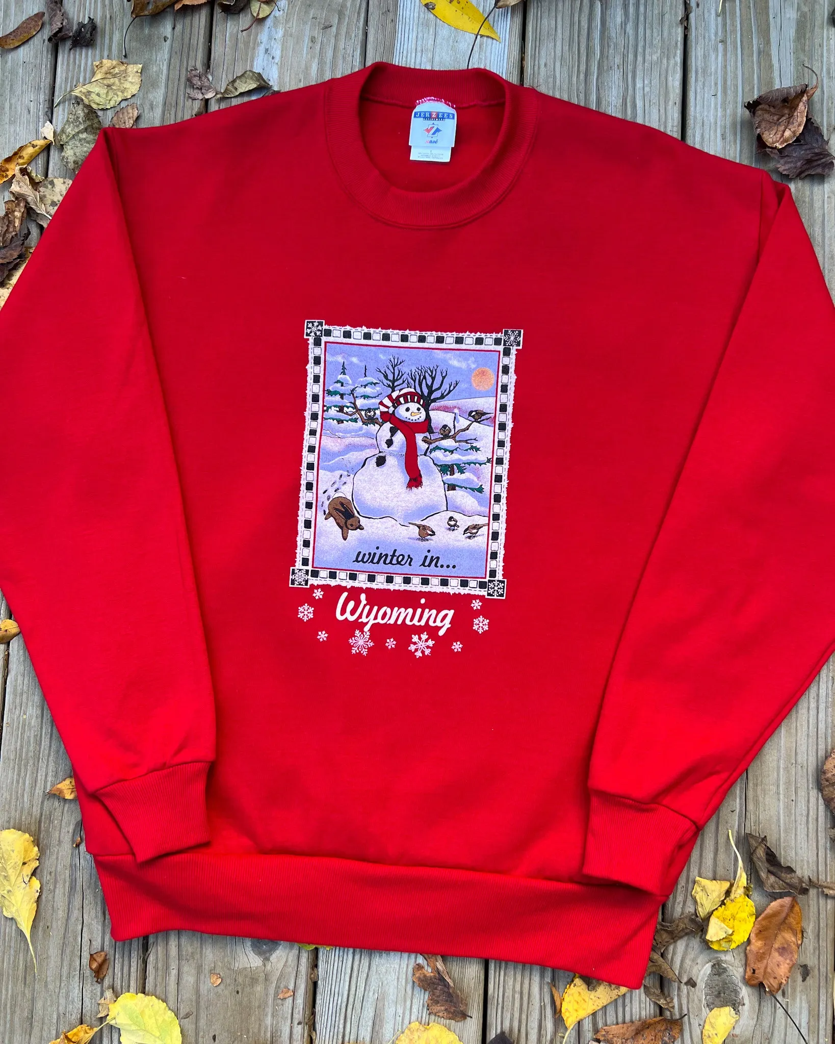 Vintage Wyoming Snowman Crewneck