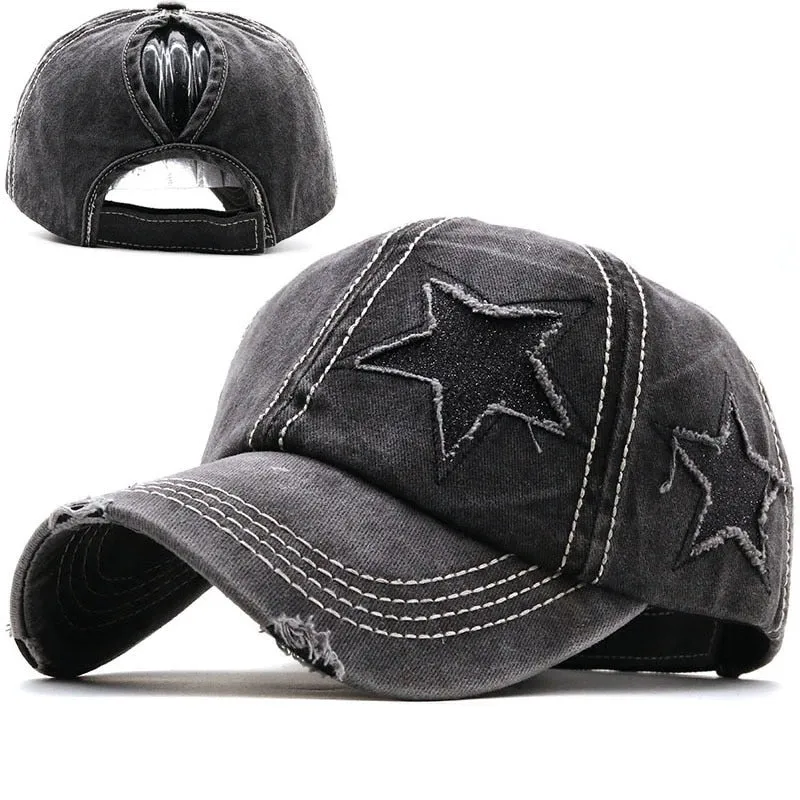 Y2K Vintage Style Star Cap