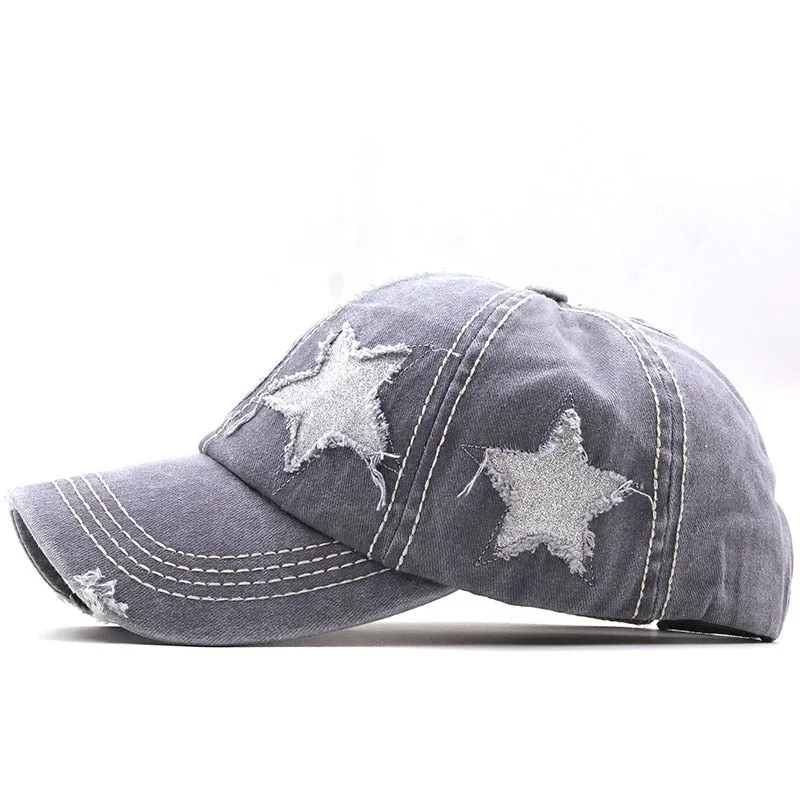 Y2K Vintage Style Star Cap